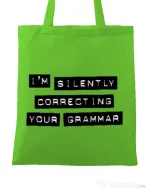 Sacosa din panza Grammar nazi Verde mar