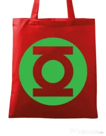Sacosa din panza Green lantern Rosu