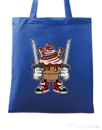 Sacosa din panza Ice Cream Ninja Albastru regal