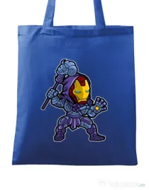 Sacosa din panza Iron Skeletor Albastru regal
