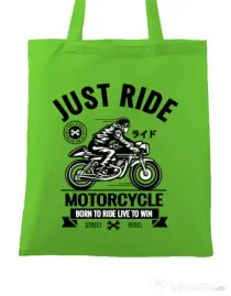 Sacosa din panza Just ride Verde mar