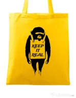 Sacosa din panza Keep it real Galben