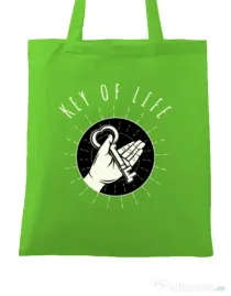Sacosa din panza Key Of Life Verde mar