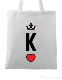 Sacosa din panza King Alb