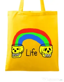 Sacosa din panza Life Galben