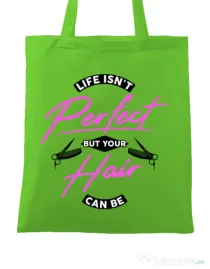 Sacosa din panza Life isnt perfect Verde mar