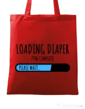 Sacosa din panza Loading diaper Rosu 