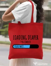 Sacosa din panza Loading diaper Rosu 