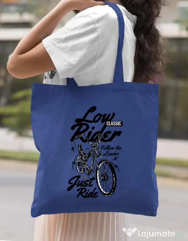 Sacosa din panza Lowrider Albastru regal