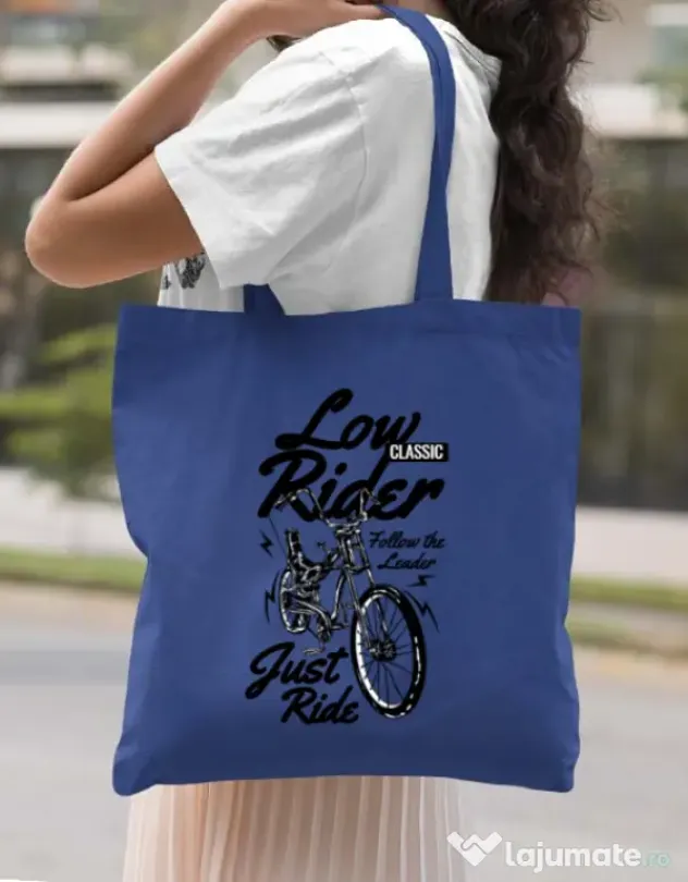 Sacosa din panza Lowrider Albastru regal