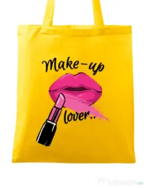 Sacosa din panza Make up lover Galben