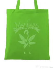 Sacosa din panza Mary Jane Verde mar