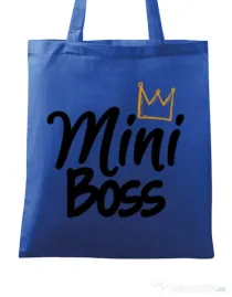 Sacosa din panza Mini boss Albastru regal