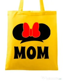 Sacosa din panza Mouse mom Galben