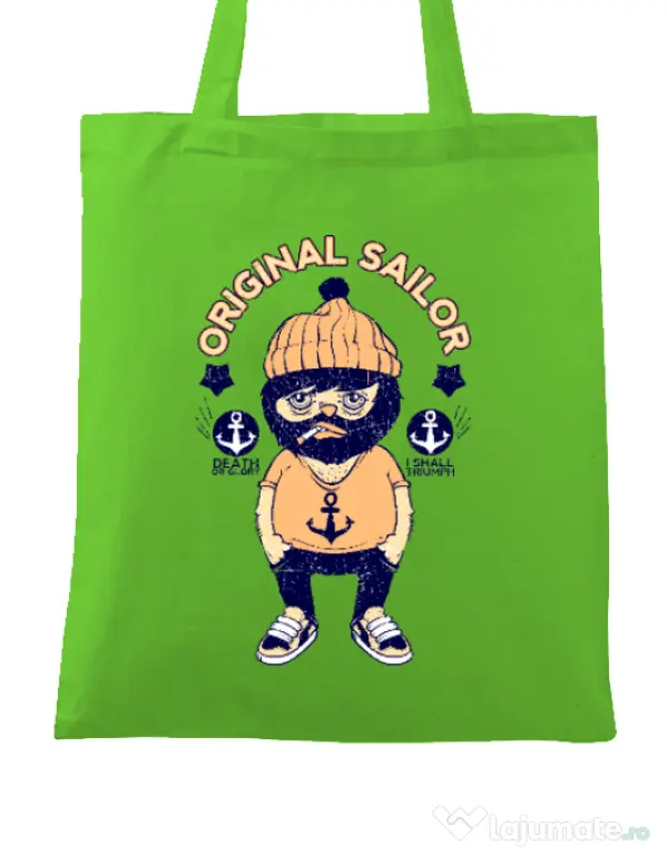 Sacosa din panza Original sailor Verde mar