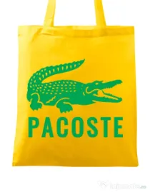 Sacosa din panza Pacoste Galben