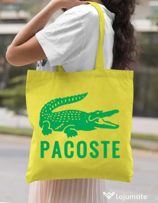 Sacosa din panza Pacoste Galben