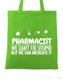 Sacosa din panza Pharmacist Verde mar
