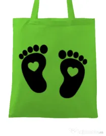 Sacosa din panza Picioruse Verde mar