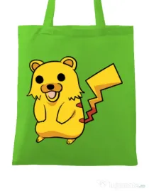 Sacosa din panza Pika Pika Verde mar