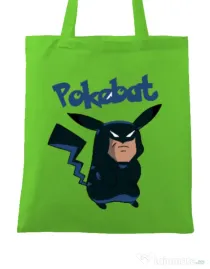 Sacosa din panza Pokebat Verde mar