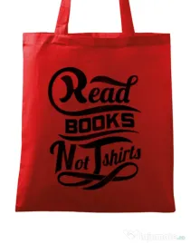 Sacosa din panza Read books Rosu