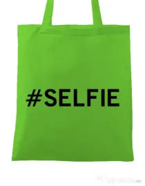 Sacosa din panza Selfie Verde mar