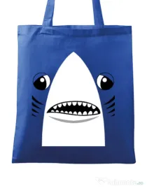 Sacosa din panza Shark suit Albastru regal