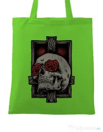 Sacosa din panza Skullcross Verde mar