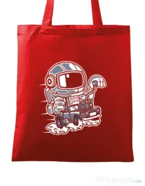Sacosa din panza Space Racer Rosu