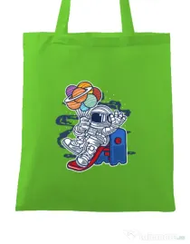 Sacosa din panza Space Slider Verde mar