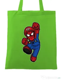 Sacosa din panza Spider Plumber Verde mar