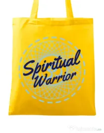 Sacosa din panza Spiritual warrior Galben