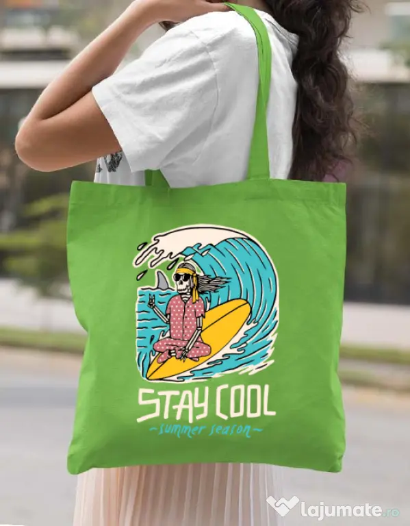 Sacosa din panza stay cool Verde mar