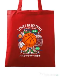 Sacosa din panza Street Basketball Rosu