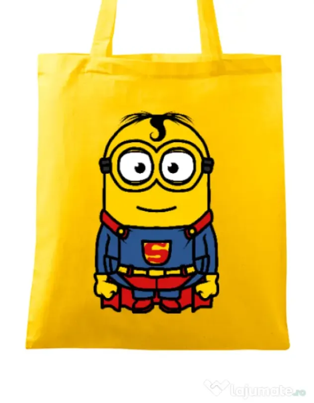 Sacosa din panza Super minion Galben