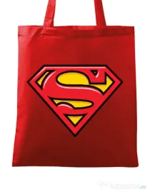 Sacosa din panza Superman Rosu