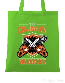 Sacosa din panza The Chainsaw Massacre Verde mar
