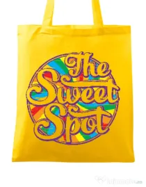 Sacosa din panza The sweet spot Galben