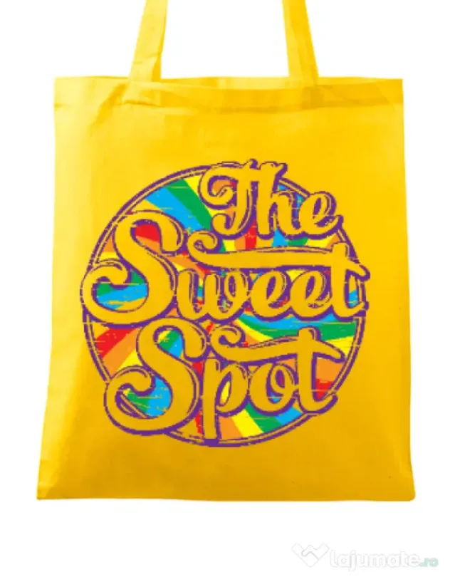 Sacosa din panza The sweet spot Galben