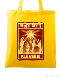 Sacosa din panza Thirsty zombies Galben