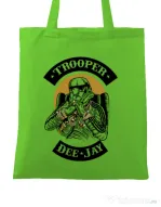 Sacosa din panza Trooper Dee Jay Verde mar
