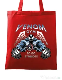 Sacosa din panza Venom gym Rosu