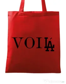 Sacosa din panza Voila Rosu