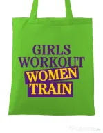 Sacosa din panza Women train Verde mar