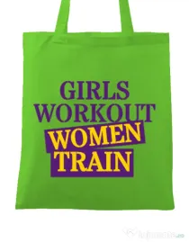 Sacosa din panza Women train Verde mar