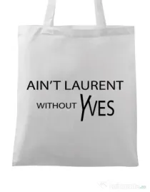 Sacosa din panza Yves saint laurent Alb