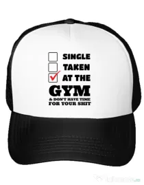 Sapca personalizata At the gym Alb