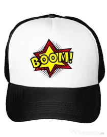 Sapca personalizata Boom! Alb