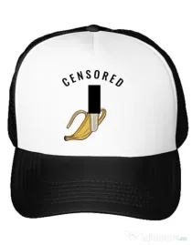 Sapca personalizata Censored Alb